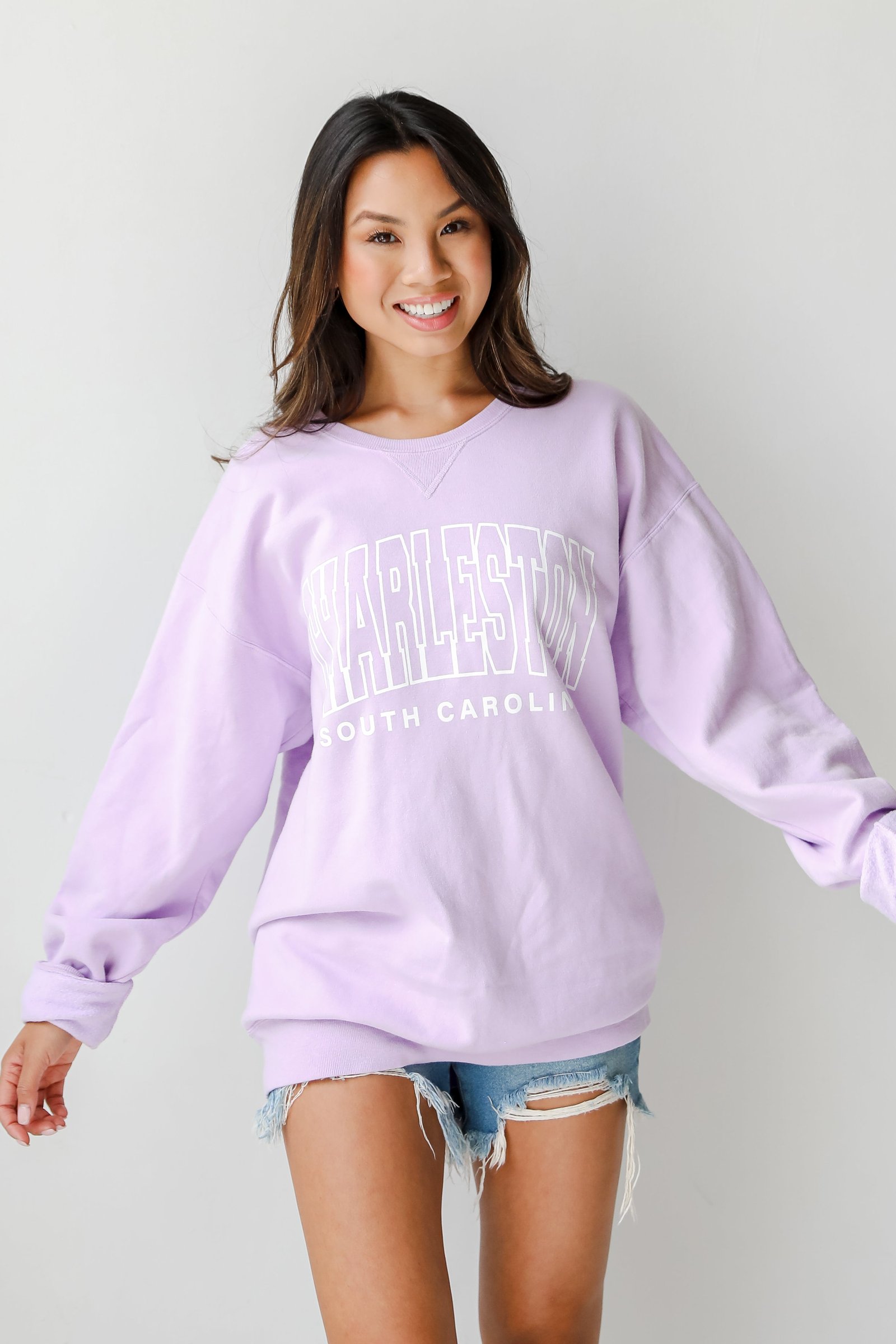 Lavender Charleston South Carolina Sweatshirt