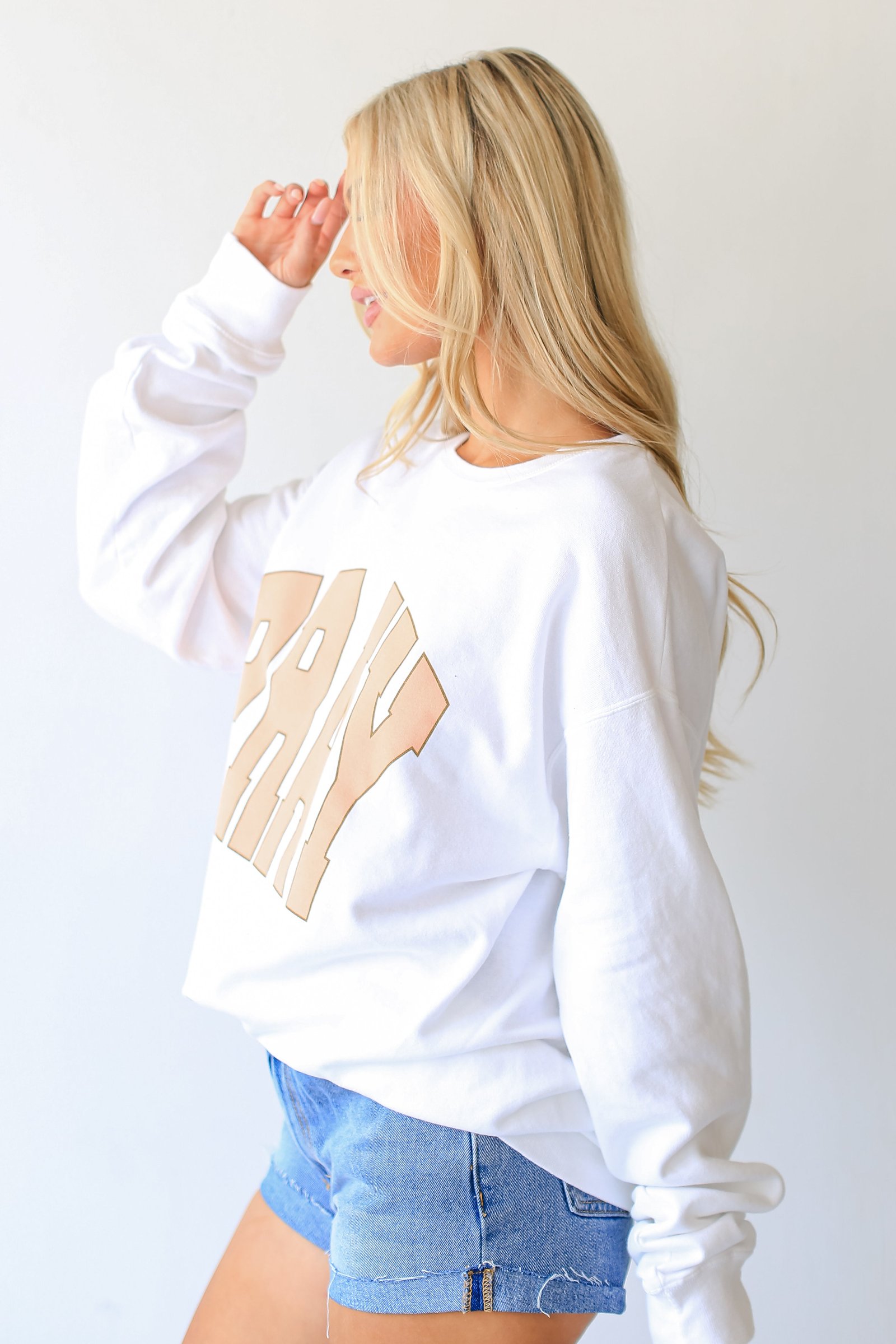 White Pray Sweatshirt